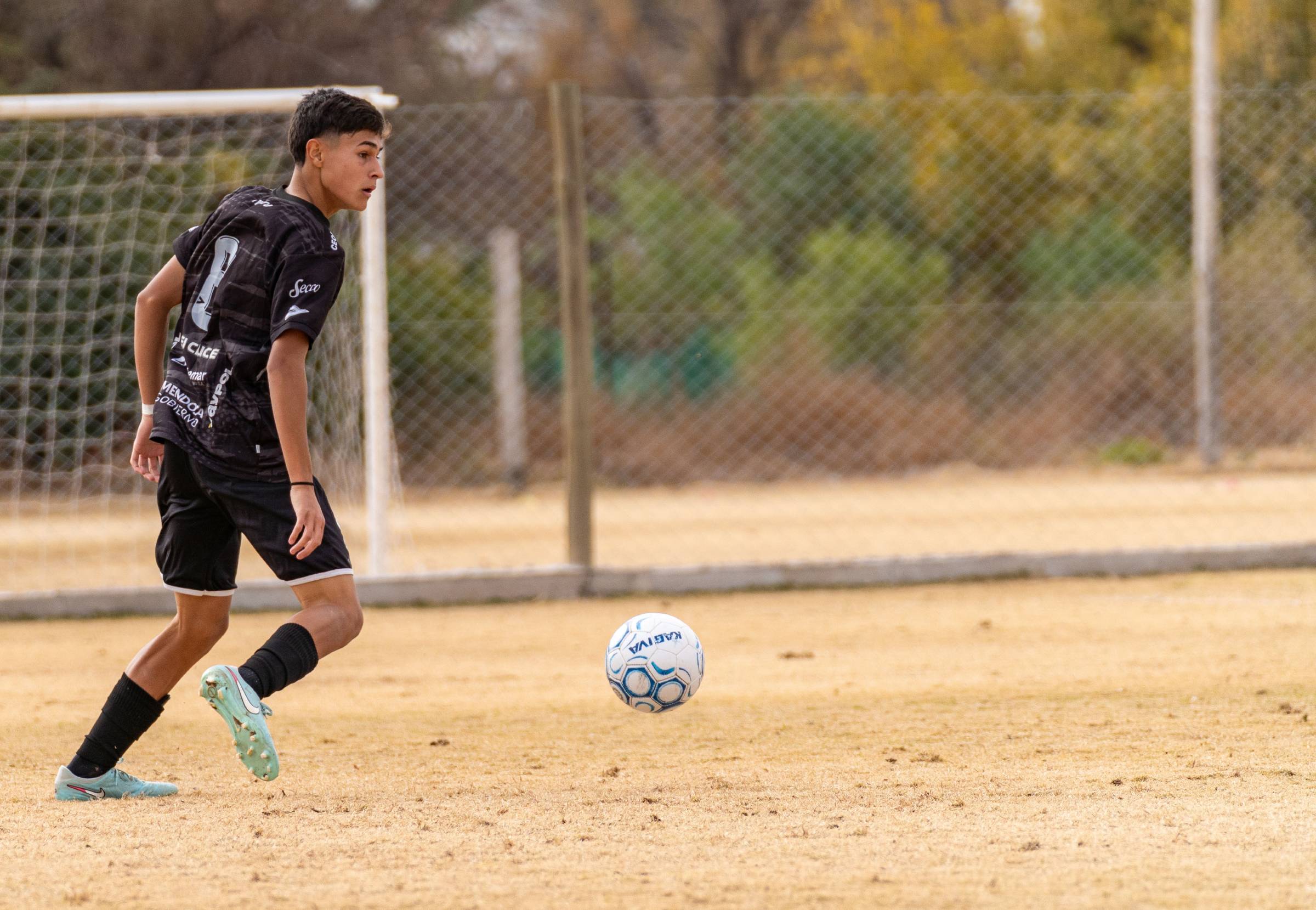 Young player on the field